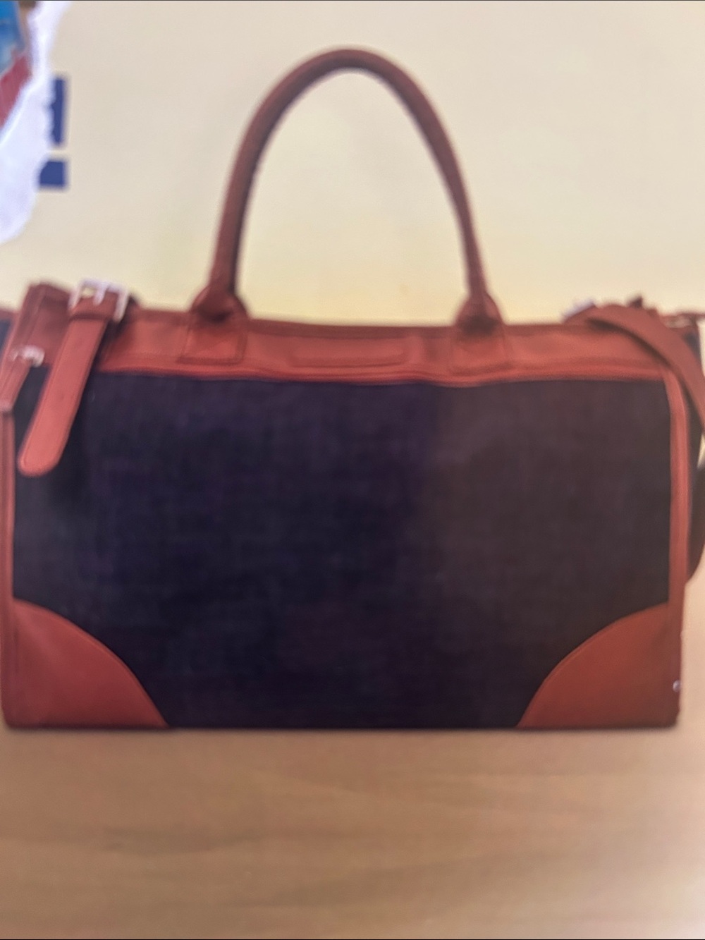 NWT Black and Brown Travel Classic Two-Tone Carryon bag